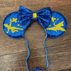 Disney Blue Sequin Mickey Ears Headband